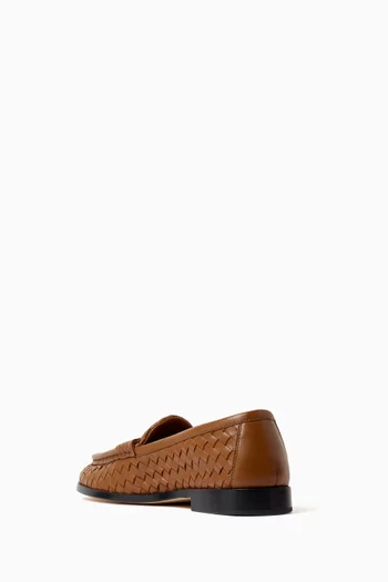 Silenzio Loafers in Intrecciato Leather