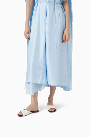 Livia Flat Mules in Intrecciato Leather