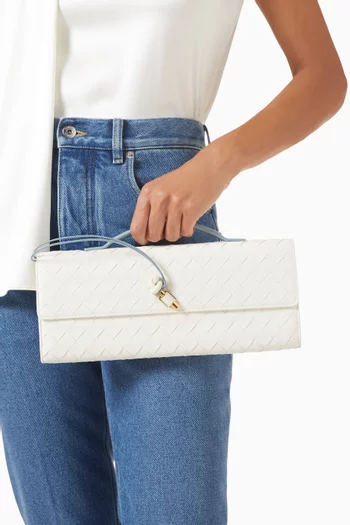 Andiamo Clutch in Intrecciato Leather