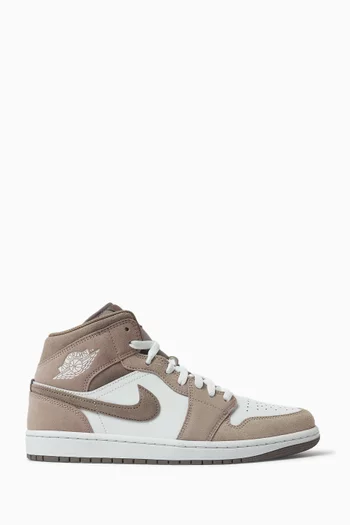 Air Jordan 1 Mid Sneakers in Leather