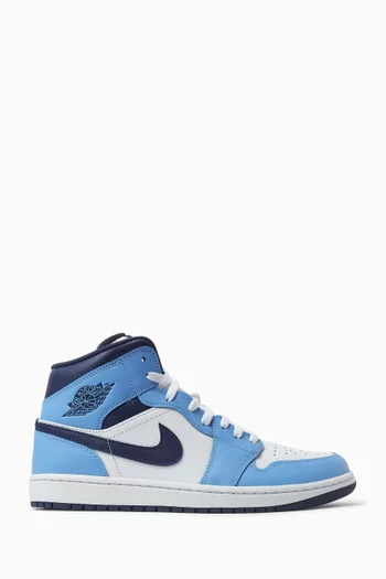 Air Jordan 1 Mid Sneakers in Leather