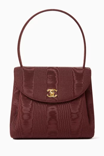 90s Mini Top-handle Bag in Moire Silk