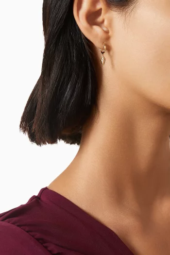 Al Merta'shah Diamond Drop Earrings in 18kt Gold