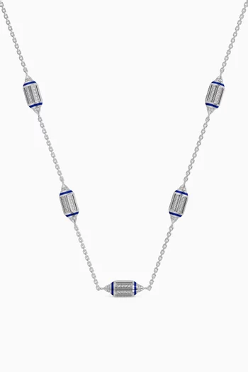 Al Merriyah Diamond Choker Necklace in 18kt White Gold