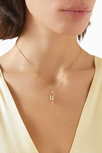 Al Merriyah Diamond Pendant Necklace in 18kt Yellow Gold