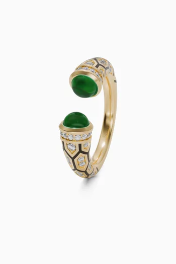 Mushabbak Diamond Ring in 18kt Yellow Gold