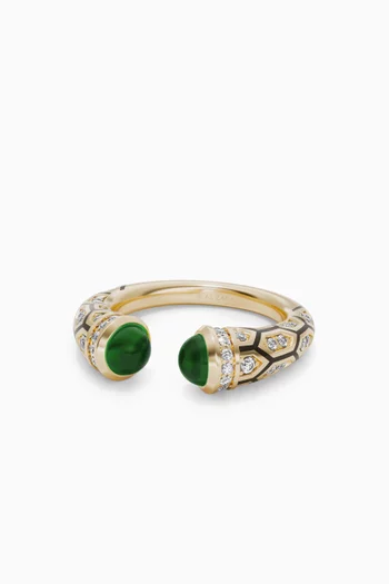 Mushabbak Diamond Ring in 18kt Yellow Gold