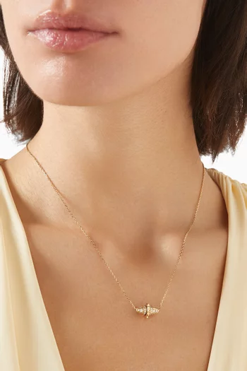Hab El Hayl Origins Diamond Necklace in 18kt Yellow Gold