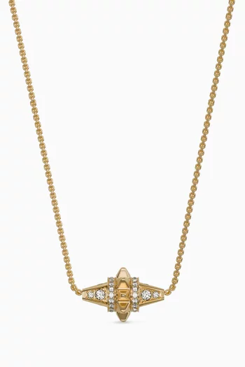 Hab El Hayl Origins Diamond Necklace in 18kt Yellow Gold