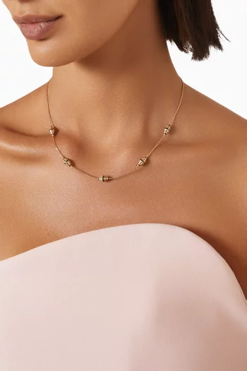 Al Merriyah Diamond Choker Necklace in 18kt Yellow Gold