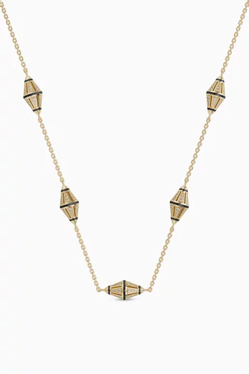 Al Merriyah Diamond Choker Necklace in 18kt Yellow Gold