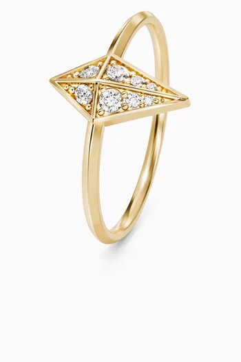 Al Merta’shah Diamond Ring in 18kt Yellow Gold
