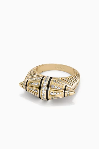 Al Merriyah Diamond Ring in 18kt Yellow Gold