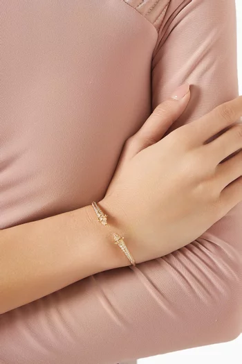Hab El Hayl Diamond Cuff Bracelet in 18kt Gold