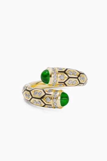 Mushabbak Diamond Ring in 18kt Yellow Gold