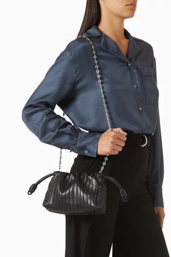 Mini Flamenco Pleated Purse in Calfskin