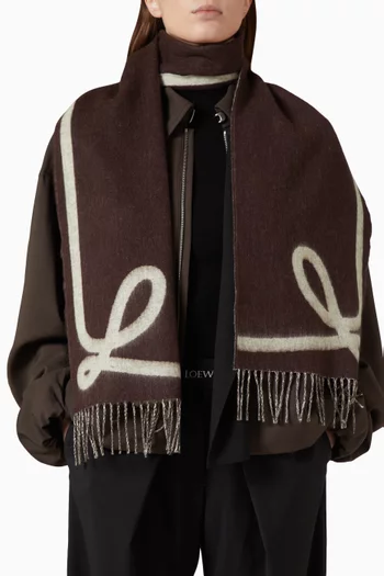 Anagram Fringe Scarf
