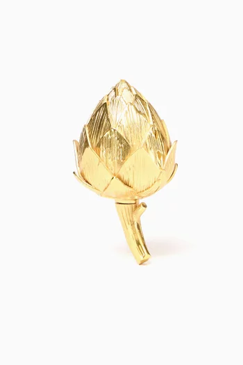 Isabella Artichoke Clutch Bag in Metal