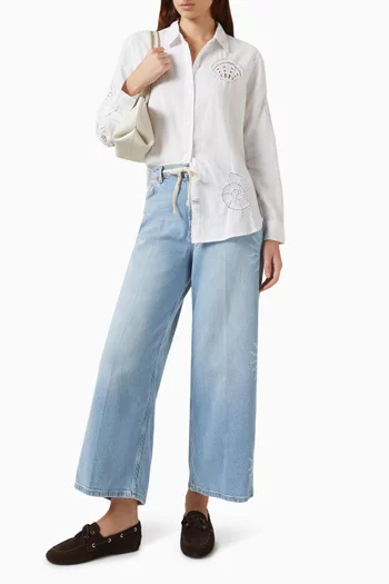 Charli Seashell Shirt in Linen