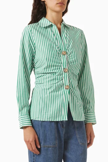 Caralyn Striped Shirt in Cotton