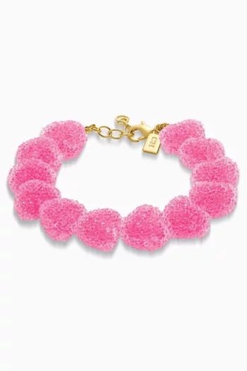Jelly Heart Bracelet in 18kt Gold-plated