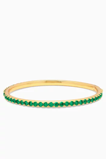 Serena Tennis Bangle in 18kt Gold-plated Brass