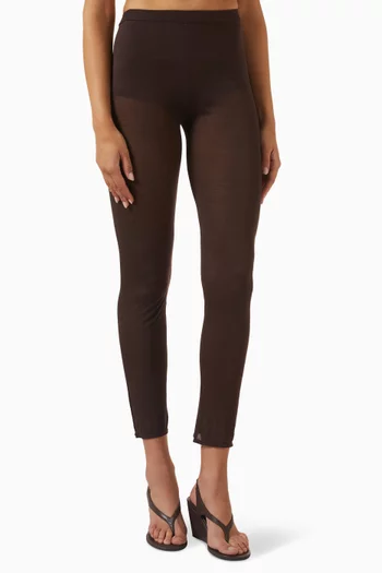 Sheer Knitted Pants in Silk-cashmere