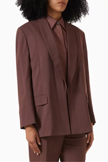 Shawl-collar Blazer in Wool