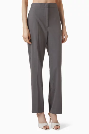 Tailored Straight-fit Pants in Wool