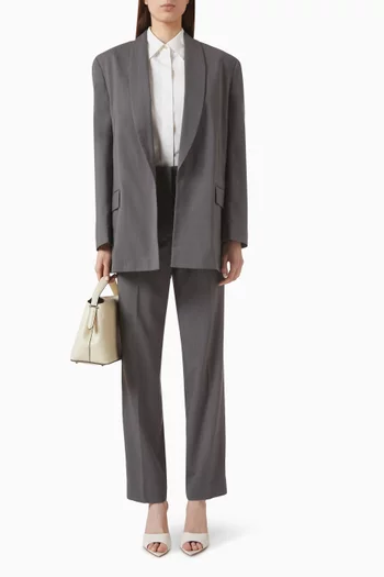 Shawl-collar Blazer in Wool