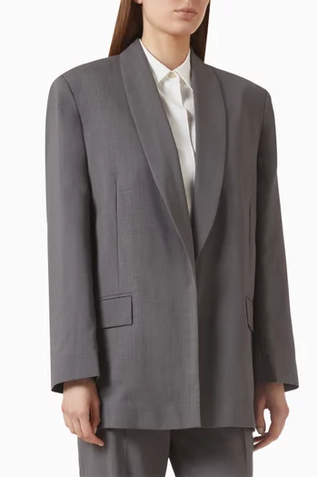 Shawl-collar Blazer in Wool