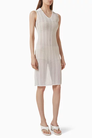 Sheer Lace-knit Dress