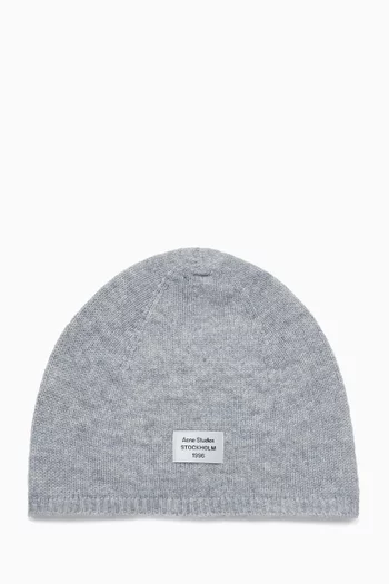 Logo Beanie in Cashmere