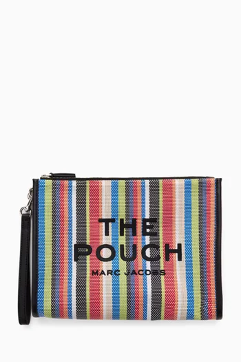 The Stripe Mesh Large Pouch