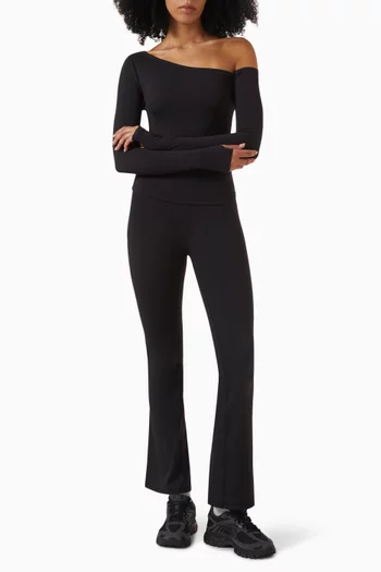 Sabrina Asymmetric Top in Stretch-nylon