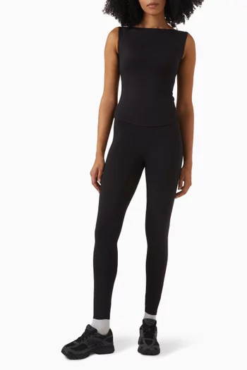 Karolina Boatneck Top in Stretch-nylon