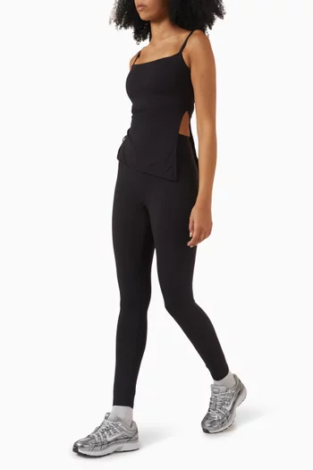 Mira Asymmetric Top in Stretch-nylon