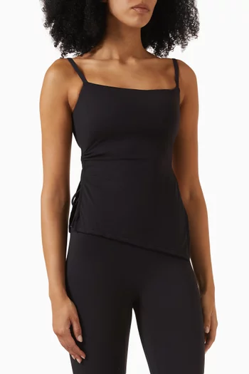 Mira Asymmetric Top in Stretch-nylon