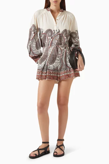 Cassia Tailored Shorts in Linen