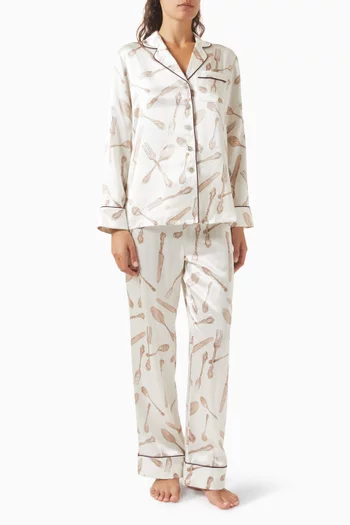 Lila Sevilla Silverware Pyjama Set