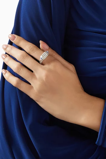Al Merriyah Diamond Ring in 18kt White Gold