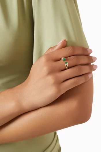 Mushabbak Diamond Ring in 18kt Yellow Gold