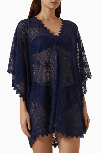 Josie Lace Kaftan in Cotton Blend