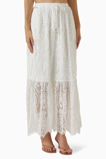 Zia Lace Skirt in Cotton Blend