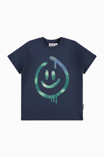 Smiley T-shirt in Cotton-jersey
