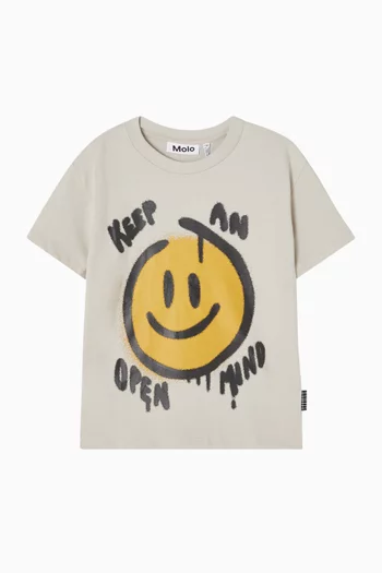 Smiley T-shirt in Cotton-jersey