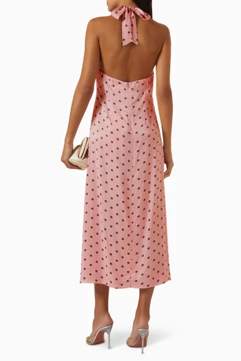 Jardin Halterneck Midi Dress