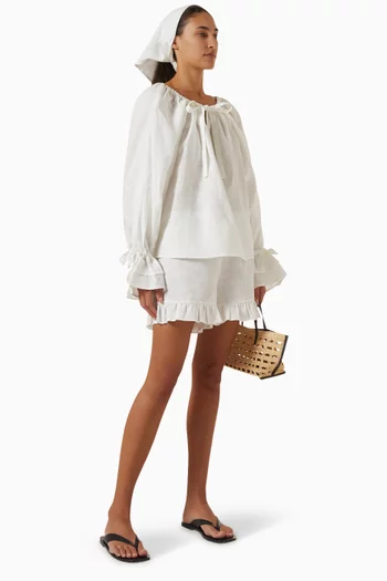 Puff Lounge Shorts in Linen