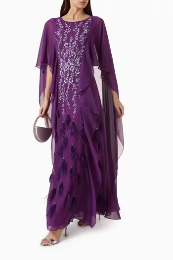 Embellished Cape Kaftan