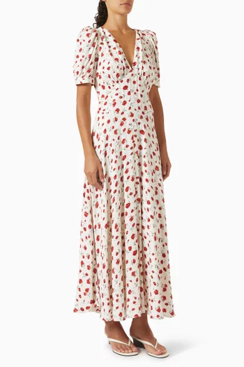 Naira Maxi Dress in Crepe